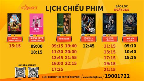 lịch chiếu phim vincom bảo lộc|Rạp Starlight Bảo Lộc .